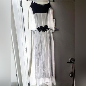 Femme maxi dress with floral detail brand new never worn